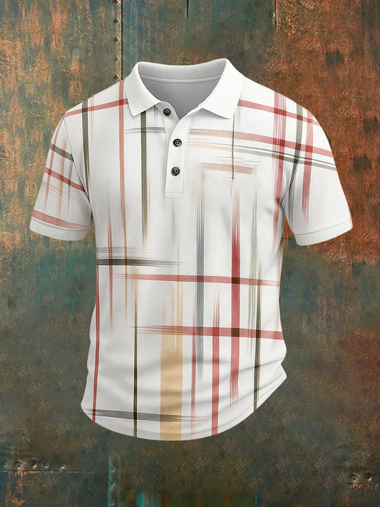 Męska koszulka polo w stylu vintage na święta Biznesowy casual