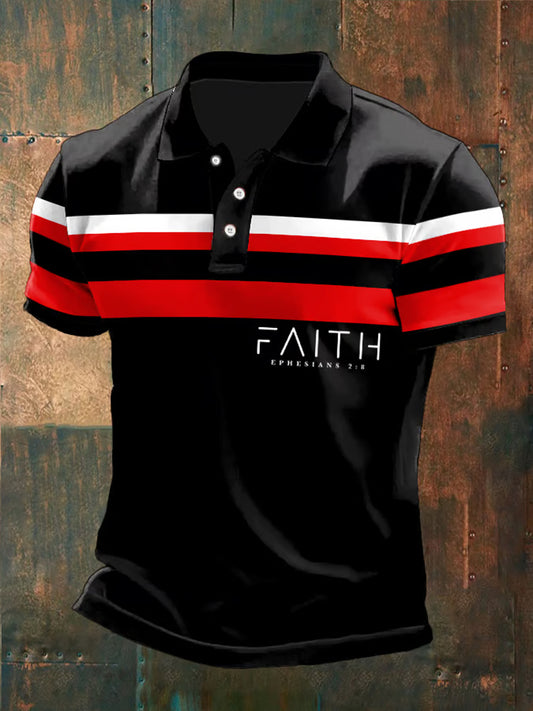 Męska koszulka Vintage Faith POLO