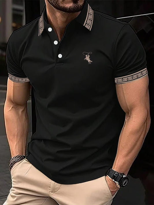 Męska koszulka polo Vintage Holiday Business Casual