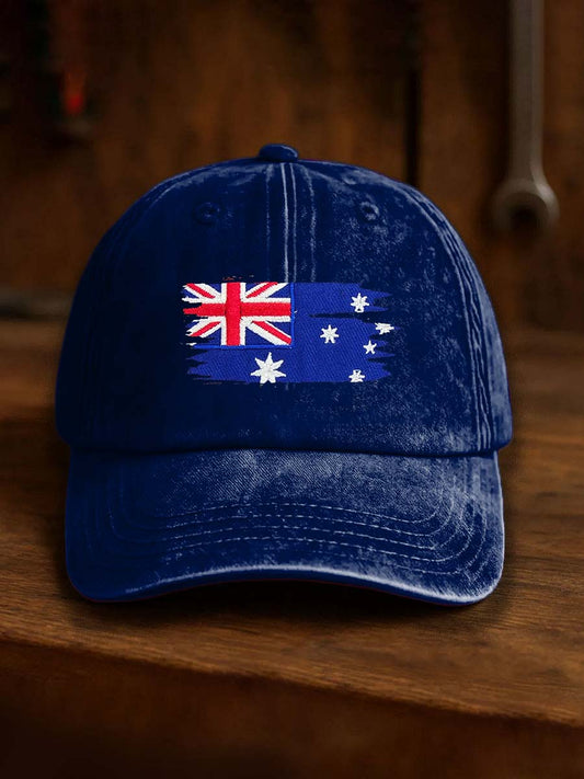 Vintage australijski odznaka z nadrukiem na co dzień