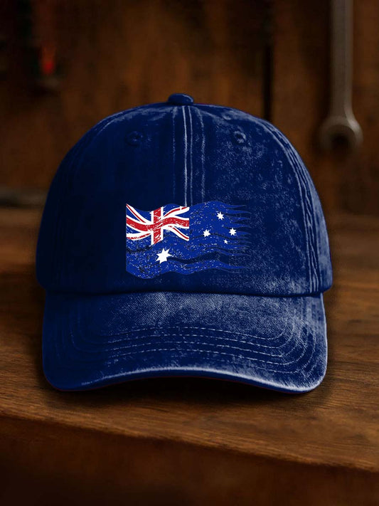 Vintage australijski odznaka z nadrukiem na co dzień