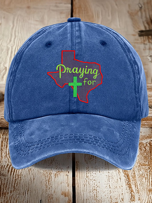 🙏💔Dołącz do nas w modlitwie za Tek sas.🙏Czapka baseballowa retro z silnym nadrukiem Texas