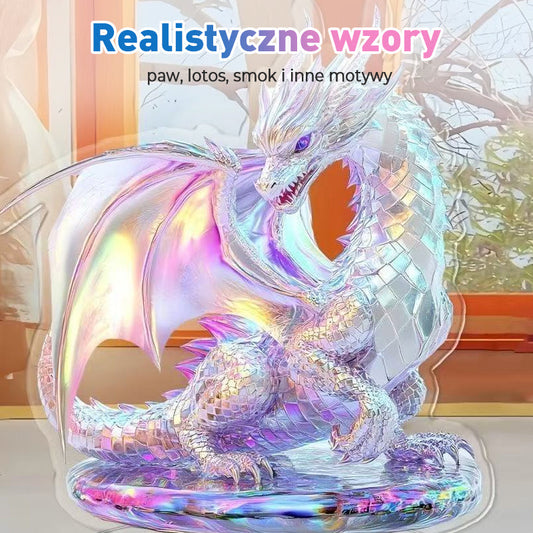 Akrylowa kolorowa figurka zwierzęca na biurko