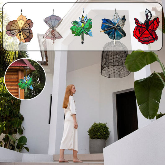 Tańcząca dama – akrylowy spinner z efektem barwienia