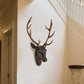 Nowoczesna geometryczna dekoracja ścienna z głową jelenia