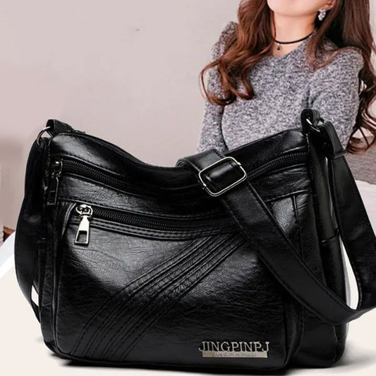 Klasyczna wielowarstwowa torba na ramię dla kobiet