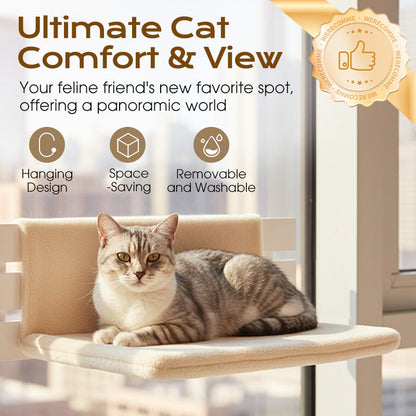 Wiszące łóżko dla kota w kształcie litery L