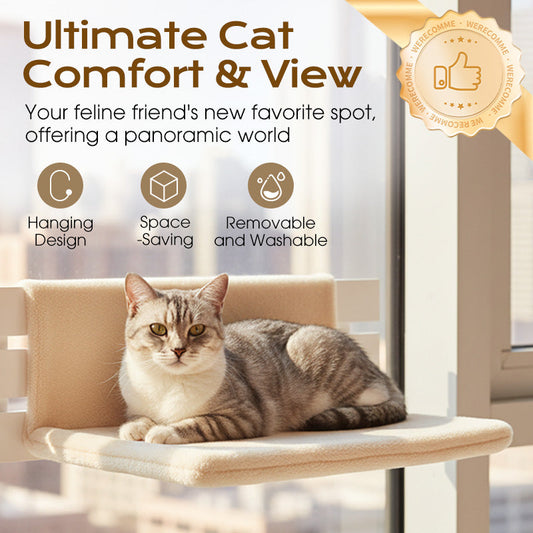 Wiszące łóżko dla kota w kształcie litery L