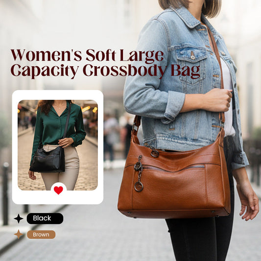 Damską miękką torbę crossbody o dużej pojemności
