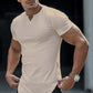 Casualowa koszulka sportowa dla mężczyzn w jednolitym kolorze
