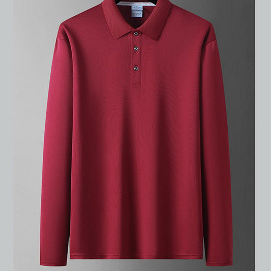 Męski top biznesowo-codzienny w jednolitym kolorze