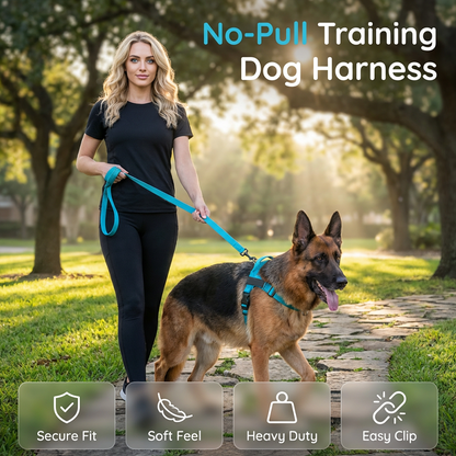 🐶😺ΈΚΠΤΩΣΗ 50 %🔥✨Ποιοτική ζώνη για σκύλους που δεν τραβάει | Λουρί για κατοικίδια από αναπνεύσιμο πλέγμα με αγκράφα γρήγορης απελευθέρωσης 🐕✨