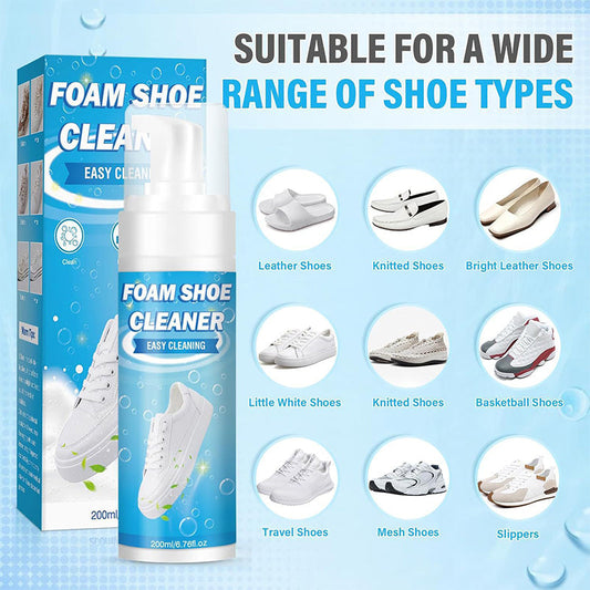 👟🧼 Σετ καθαρισμού παπουτσιών με αφρό – με βούρτσα και πετσέτα ✨🧽🧴