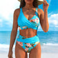 🌈40% ΕΚΠΤΩΣΗ!✨👙Γυναικείο μπικίνι με ψηλή μέση και λουλουδάτο μοτίβο!  Απολαύστε την κομψότητα και την άνεση στην παραλία! 😎✨