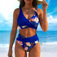 🌈40% ΕΚΠΤΩΣΗ!✨👙Γυναικείο μπικίνι με ψηλή μέση και λουλουδάτο μοτίβο!  Απολαύστε την κομψότητα και την άνεση στην παραλία! 😎✨