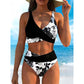 🌈40% ΕΚΠΤΩΣΗ!✨👙Γυναικείο μπικίνι με ψηλή μέση και λουλουδάτο μοτίβο!  Απολαύστε την κομψότητα και την άνεση στην παραλία! 😎✨