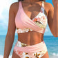 🌈40% ΕΚΠΤΩΣΗ!✨👙Γυναικείο μπικίνι με ψηλή μέση και λουλουδάτο μοτίβο!  Απολαύστε την κομψότητα και την άνεση στην παραλία! 😎✨
