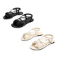 👣Γυναικεία σανδάλια με σταυρωτά λουράκια, καλοκαιρινά παπούτσια για βόλτες και διακοπές! ☀️🚶‍♀️🏖️