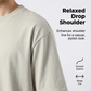 👕Μπλούζα από μονόχρωμο ύφασμα με χαμηλωμένους ώμους - Απαλό, μοντέρνο και δροσερό 🌿