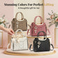 👜50% ΕΚΠΤΩΣΗ! ✨ Γυναικεία τσάντα τύπου satchel με ραφές σε σχήμα V – Χρυσά μεταλλικά στοιχεία, πολλαπλά διαμερίσματα, χερούλι στην κορυφή 🌸