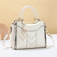 👜50% ΕΚΠΤΩΣΗ! ✨ Γυναικεία τσάντα τύπου satchel με ραφές σε σχήμα V – Χρυσά μεταλλικά στοιχεία, πολλαπλά διαμερίσματα, χερούλι στην κορυφή 🌸