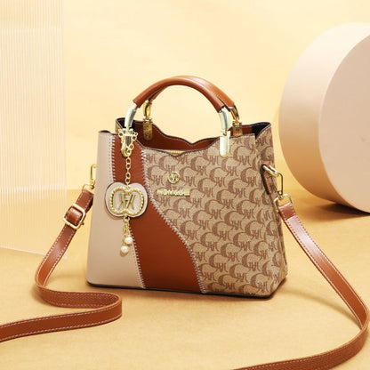 👜 50% ΕΚΠΤΩΣΗ! ✨ Τσάντα τύπου μπουκέτο με σχέδια – 3 τρόποι μεταφοράς, ευρύχωρη, ρετρό στυλ 🌼