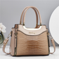 💎 ΕΚΠΤΏΣΕΙΣ 49%✨👜Γυναικεία τσάντα σε στυλ βιντάζ με γυαλιστερό ανάγλυφο κροκό – Κομψή, ευρύχωρη και φυσικά κομψή💃