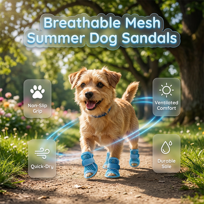 🔥 50% ΕΚΠΤΩΣΗ! 🐶✨Αναπνεύσιμα παπούτσια για σκύλους από πλέγμα με αντιολισθητική σόλα