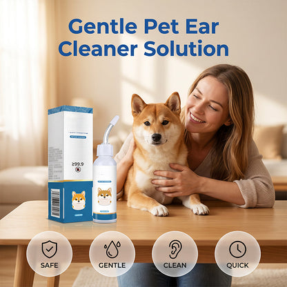 🐶 🧴 Ήπιο καθαριστικό αυτιών για κατοικίδια – Καταπραΰνει τη φαγούρα, απομακρύνει το κερί και τις δυσάρεστες οσμές – Ιδανικό για σκύλους και γάτες 🐱