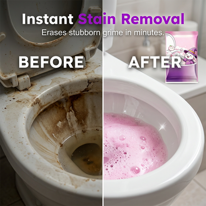 🚽✨ Τέρμα το τρίψιμο της τουαλέτας! Αυτόματη σκόνη με αφρό – Καθαρίζει και αρωματίζει την τουαλέτα εντελώς μόνη της, χωρίς καμία προσπάθεια από εσάς ✨