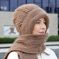 🧶Stickat 2-i-1 Set: Varm Mössa & Halsduk för Damer – Mjuk & Elegant