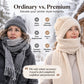 🧶Stickat 2-i-1 Set: Varm Mössa & Halsduk för Damer – Mjuk & Elegant