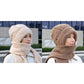 🧶Stickat 2-i-1 Set: Varm Mössa & Halsduk för Damer – Mjuk & Elegant