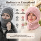 Varm stickad balaclava för damer för utomhusbruk