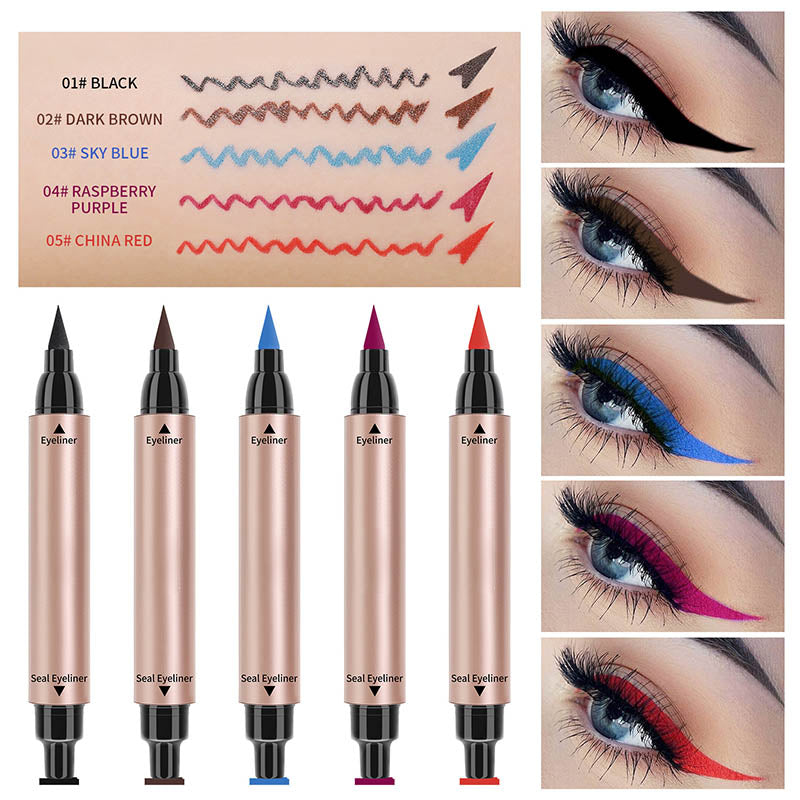 💥 Kup 1 i otrzymaj 1 gratis 🥰 Trójkątny eyeliner w płynie z podwójną główką