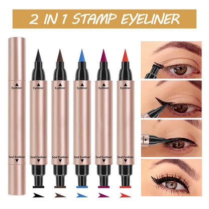 💥 Kup 1 i otrzymaj 1 gratis 🥰 Trójkątny eyeliner w płynie z podwójną główką