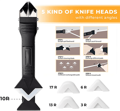 Narzędzie do usuwania szczelin 3 w 1, narzędzie do skrobania